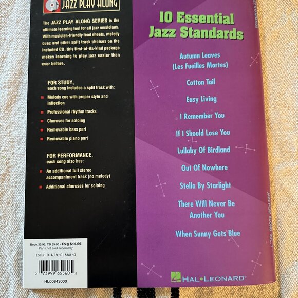 Hal Leonard Essential Jazz Standards Volume 7 Jazz Play Along Book and CD - Picture 3 of 3
